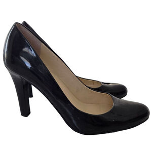 Lauren Ralph Lauren Black Patent Heels Size 8B EUC Office Classic Staple LRL